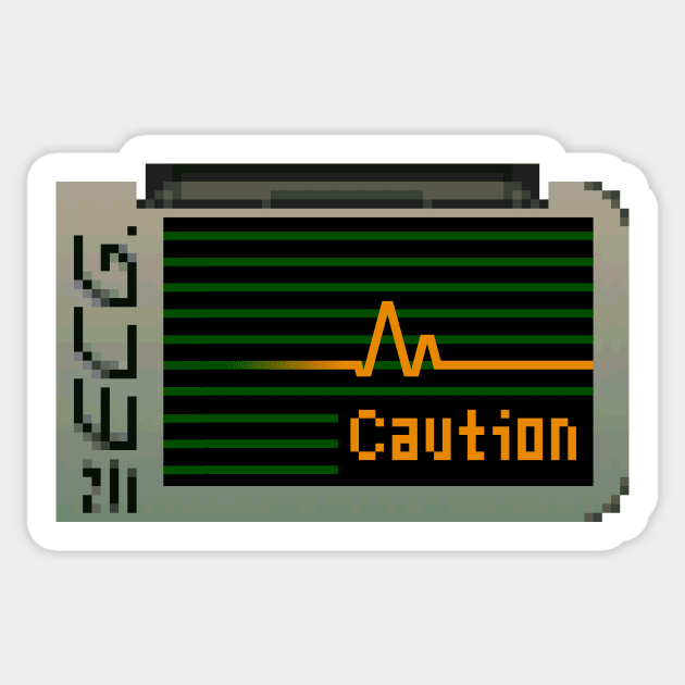 ECG - Caution Sticker by CCDesign